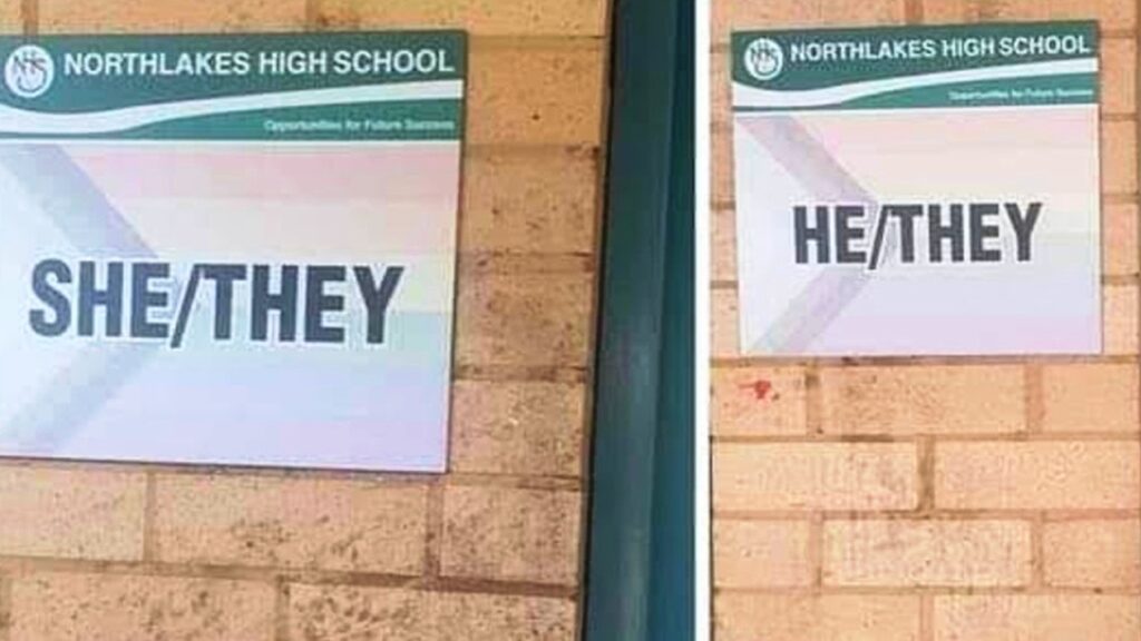 Parents Left Fuming as School Changes Toilet Signs to Include Gender-Neutral Pronouns