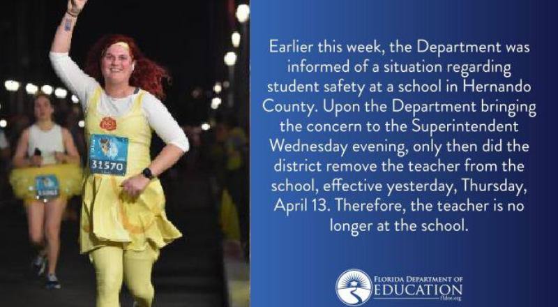A Florida School has “Removed” a Trans Teacher, Who is a Male that Identifies as a Female, Who Had Allegedly Said He “Wanted to Shoot” Some Students After Seeing Some of Them Post Negatively About his Apparent Sexual Orientation Online