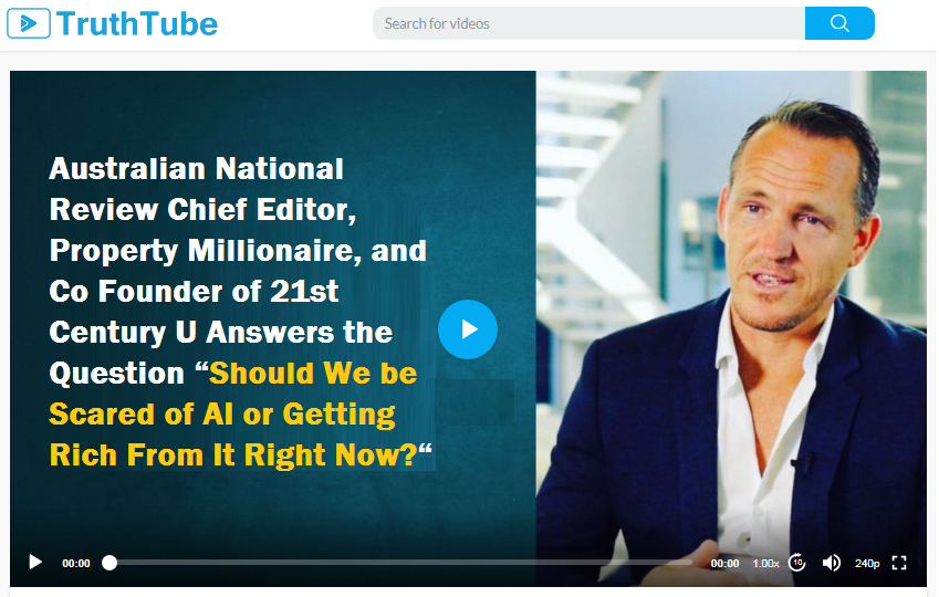 Australian National Review Chief Editor, Property Millionaire, and Co Founder of 21st Century U Answers the Question “Should We be Scared of AI or Getting Rich From It Right Now?“