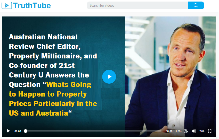 Australian National Review Chief Editor, Property Millionaire, and Co-founder of 21st Century U Answer the Question “What’s Going to Happen to Property Prices, Particularly in the US and Australia”?