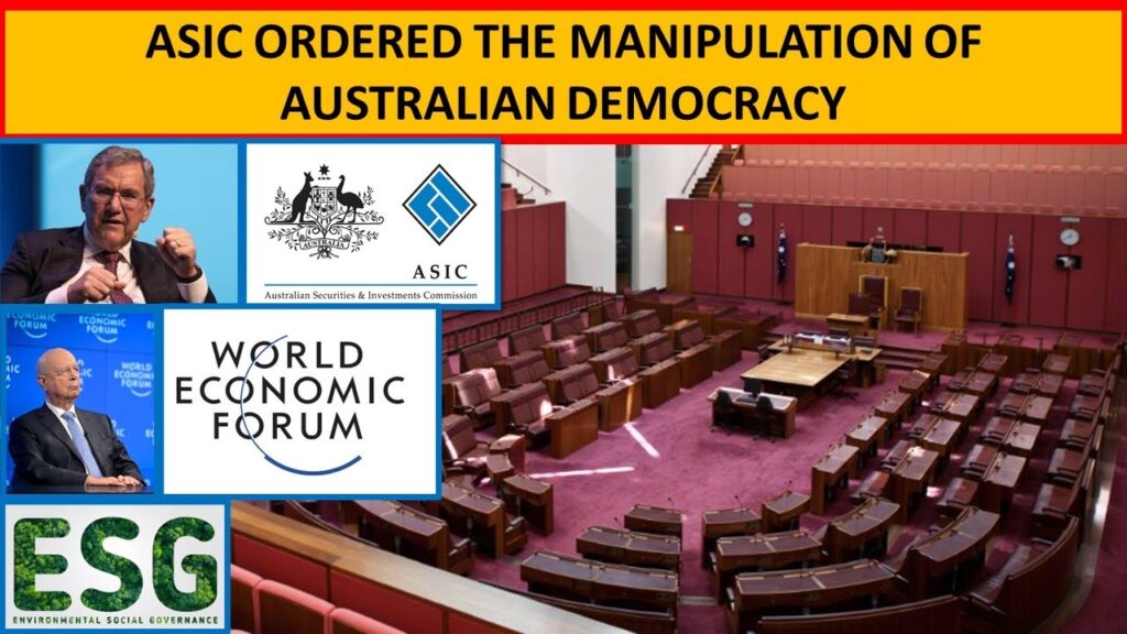 ASIC Ordered the Manipulation of Australian Democracy