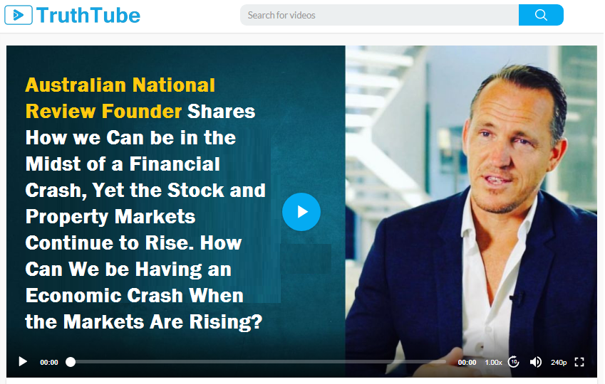 Australian National Review Founder Shares How we Can be in the Midst of a Financial Crash, Yet the Stock and Property Markets Continue to Rise. How Can We be Having an Economic Crash When the Markets Are Rising?