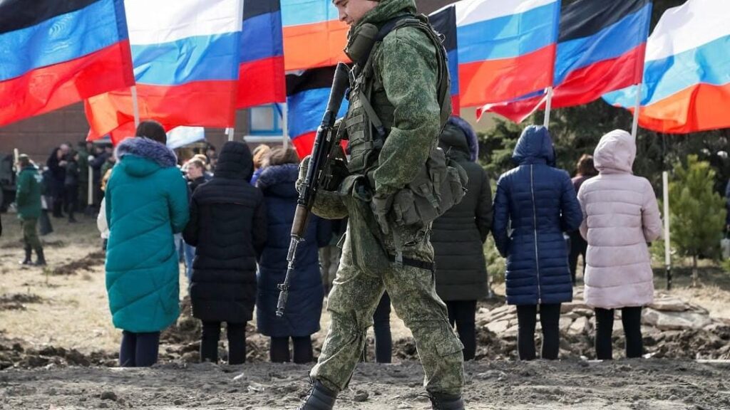 Russia was asked by Eastern Ukriane Donbass Region, to Step in to Protect them to Stop the Genocide by the Nazis, in Ukriane Funded by Guess Who? The US State Department and Who do they Answer to? The Same Criminals that are Behind Israel