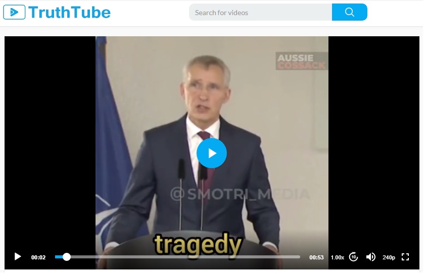 NATO Boss Stoltenberg Declares That if You Want a Peaceful Solution to the Conflict in Ukraine USA Must Provide them With More and More Weapons