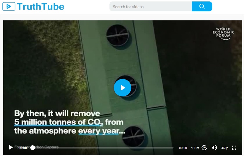 Unelected Globalists at the WEF are Touting ‘Carbon Removal Plants’—Each of Which Removes Five Million Tonnes of CO2 From the Atmosphere Each Year