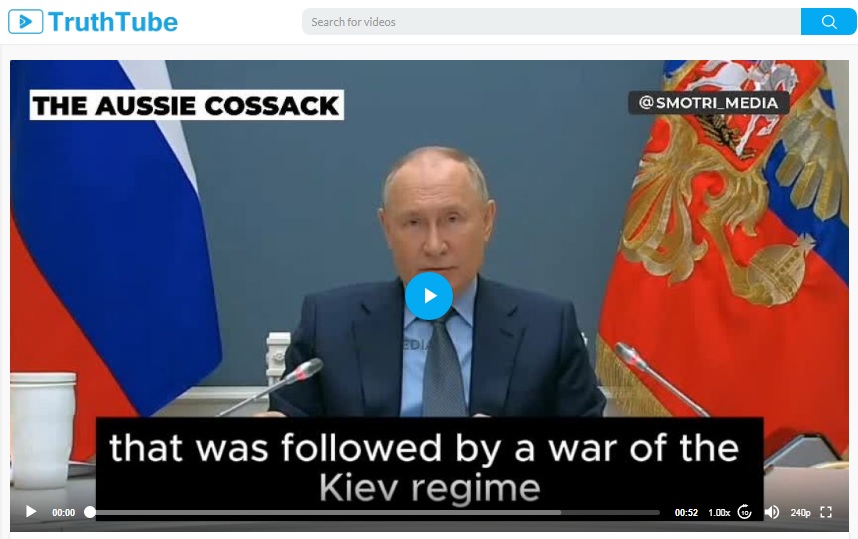 Vladimir Putin “Many are Shocked by the War and the Death of People, But is the Bloody Coup in Ukraine in 2014 Not Shocking, the War of the Kiev Regime Against Its People is Not Shocking, the Death of Children in Gaza, Surgeries Without Anesthesia are Not Shocking