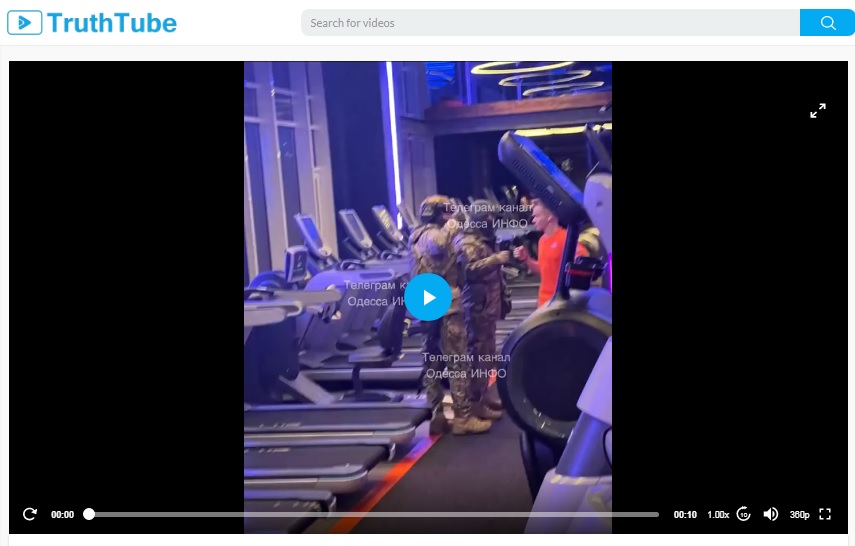 Photo of the Military Commissars’ Raid on the Odessa Synergy Fitness Gym