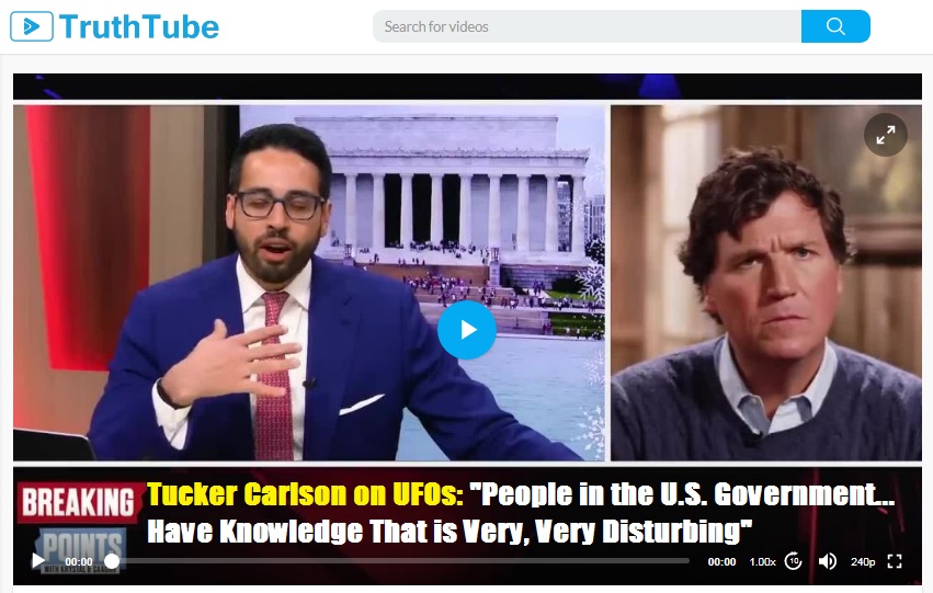 Tucker Carlson on UFOs: “People in the U.S. Government… Have Knowledge That is Very, Very Disturbing”