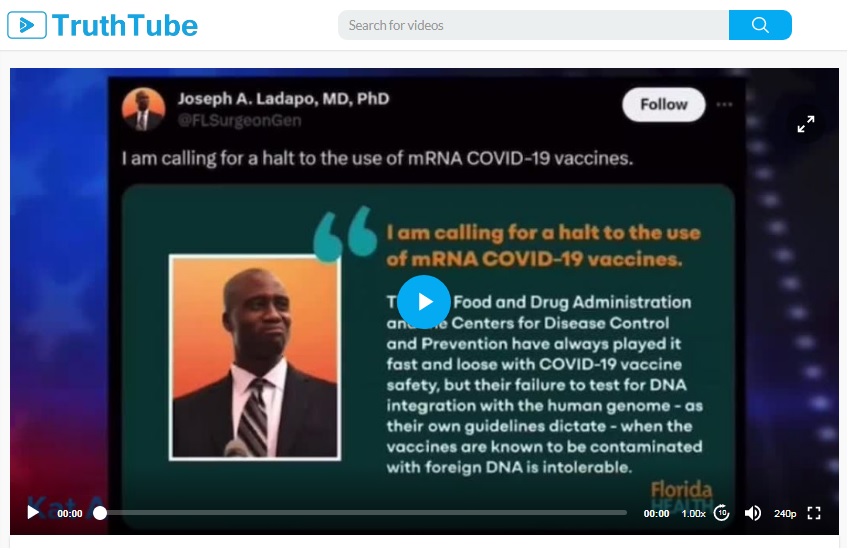 Dr Joseph Ladapo Takes the Gloves off Against the MRNA Shots Which he Describes as ‘The Antichrist of All Products’