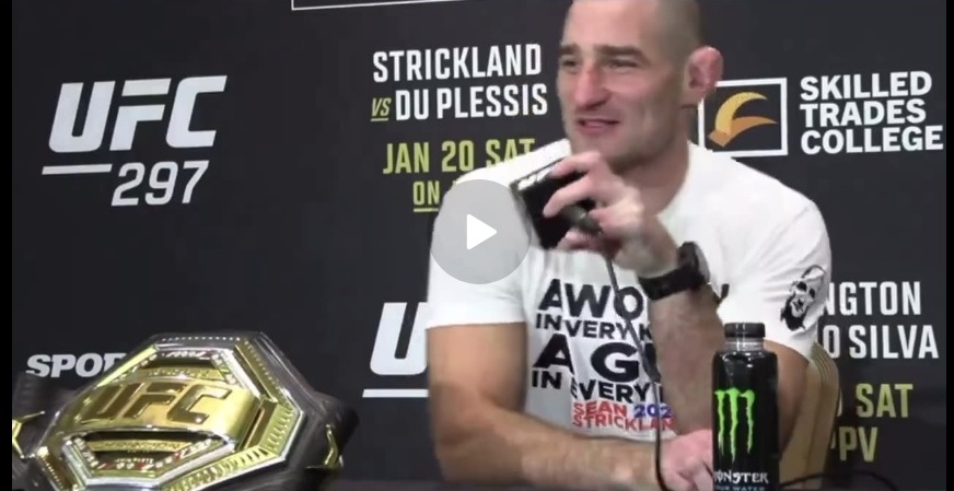 Warning Profanity: UFC Star Sean Strickland Torches Canadian Reporter During Live Presser
