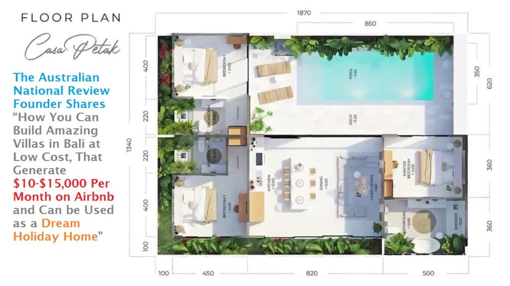 The Australian National Review Founder Shares “How You Can Build Amazing Villas in Bali at Low Cost, That Generate $10-$15,000 Per Month on Airbnb and Can be Used as a Dream Holiday Home”