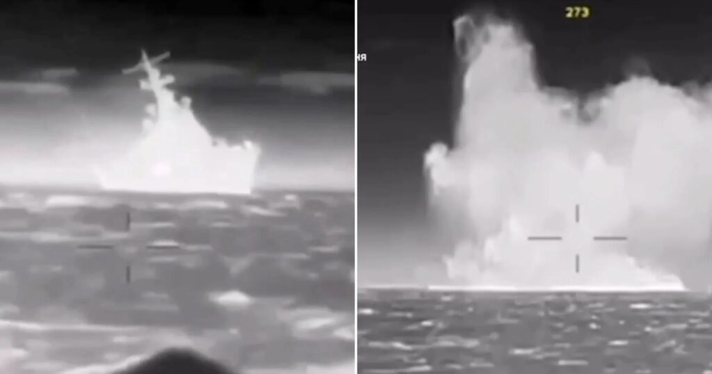 Ukraine Destroys Russian Warship “Ivanovets” on Lake Donuzlav in Crimea