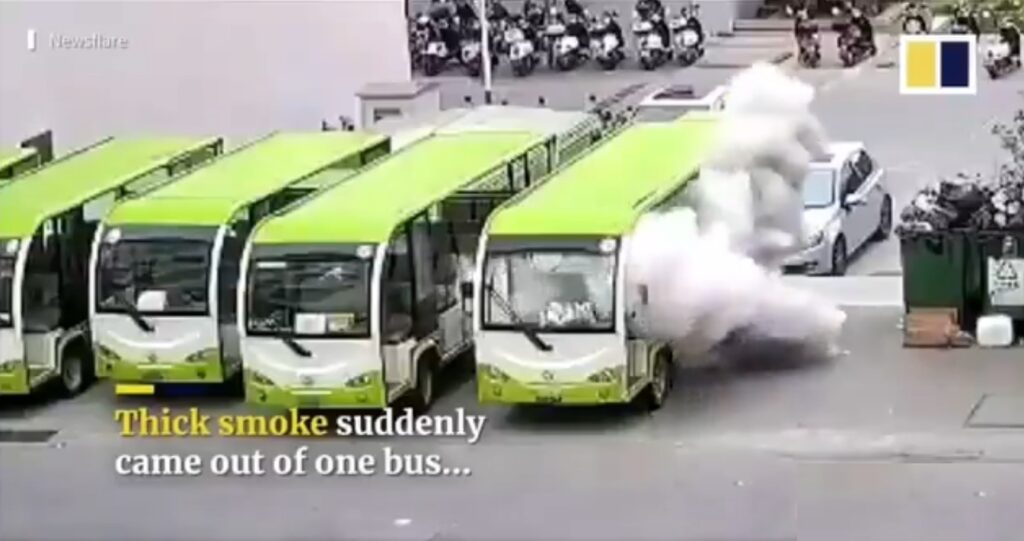 A Ticking Time Bomb. Not to Mention People Often Can’t Get Out of Electric Cars or Buses if There is a Malfunction