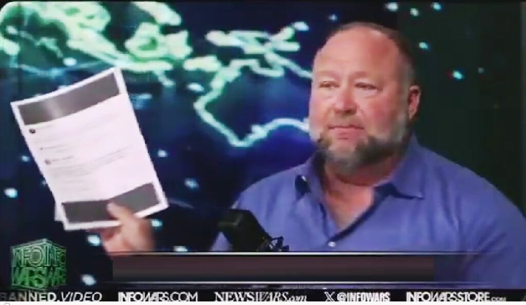 Alex Jones Goes Berserk Over Trump’s Vax Quack Truth Social Post