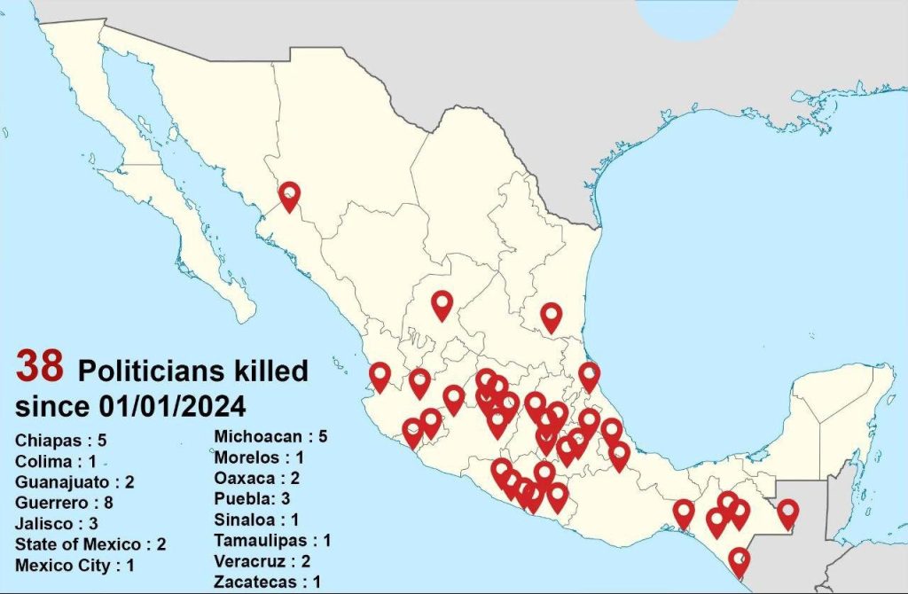 It Has Been a Violent Year for Politics in Mexico. 38 POLITICIANS KILLED IN MEXICO THIS YEAR