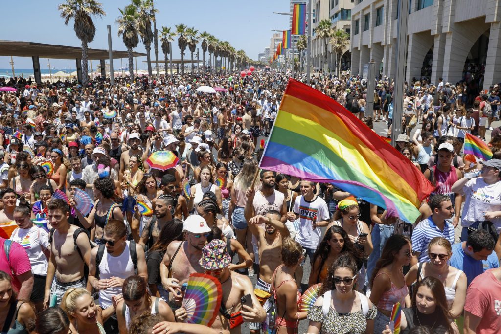 Pride Parade Taking Place in Tel Aviv, Israel with Estimated 250,000 People in Attendance