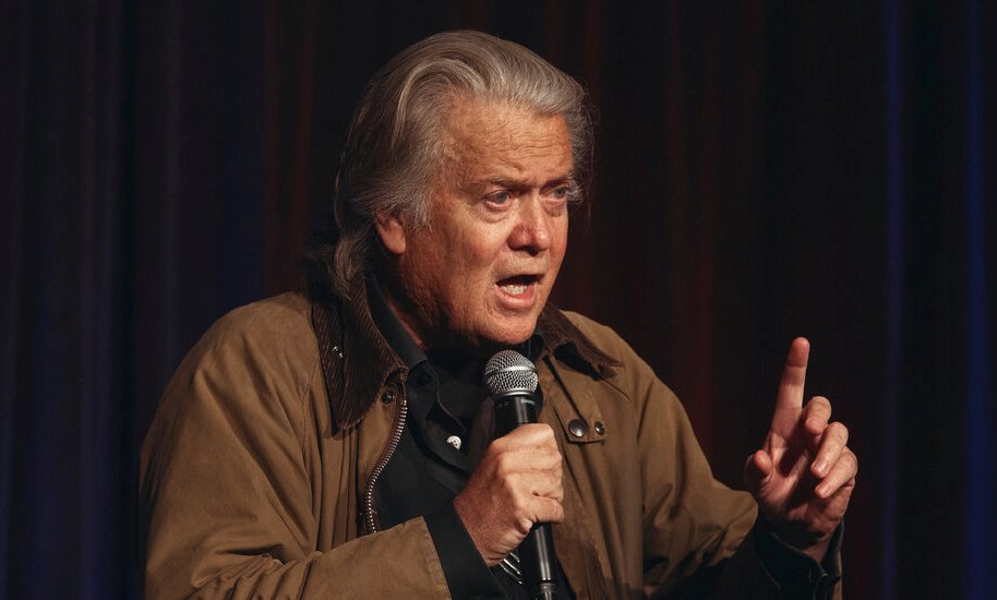 Steve Bannon Briefly Embraces His Inner Elon — Trolls the Corporate Media by Giving a Flashy Roman Salute?