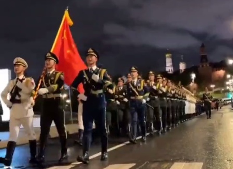 The Chinese Military is Rehearsing Marching on Moscow’s Red Square in Anticipation of May 9th Victory Day