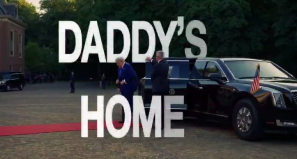 The White House has Released a Video of Trump’s Visit to the NATO Summit in The Hague Accompanied by the Song Hey Daddy