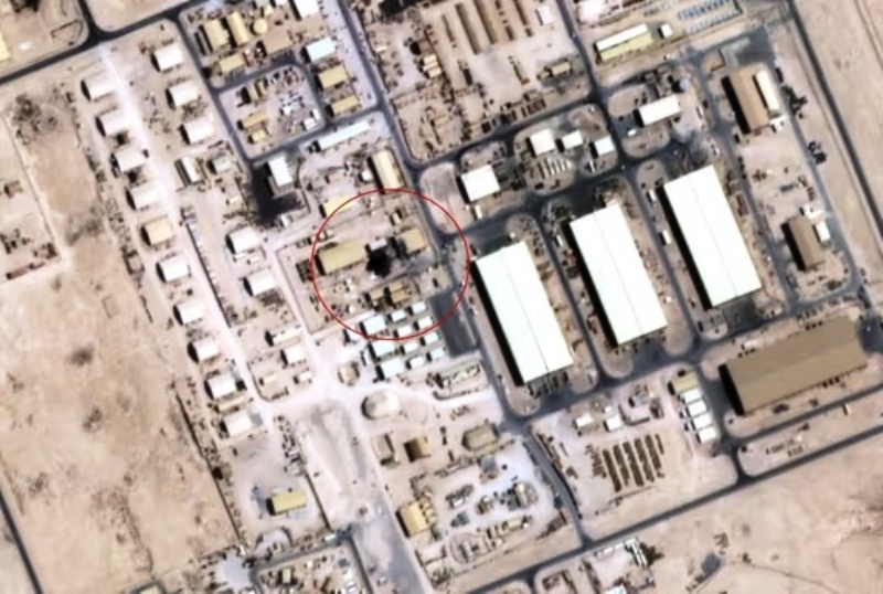 Satelliate Images and Pentagon Spokesman Now Confirm Iranian Attack on Al Udeid did Hit Strike the Base