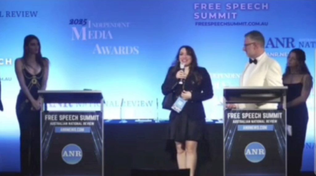 Syrian Girl Humbled to Win the Female Award at the Free Speech Summit