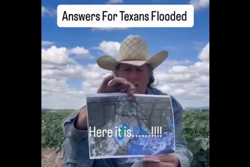 Texas Man is Suspicious of Latest Round of Devastating Flooding & Looks Into Companies Currently Conducting Weather Modification Exercises in the Region