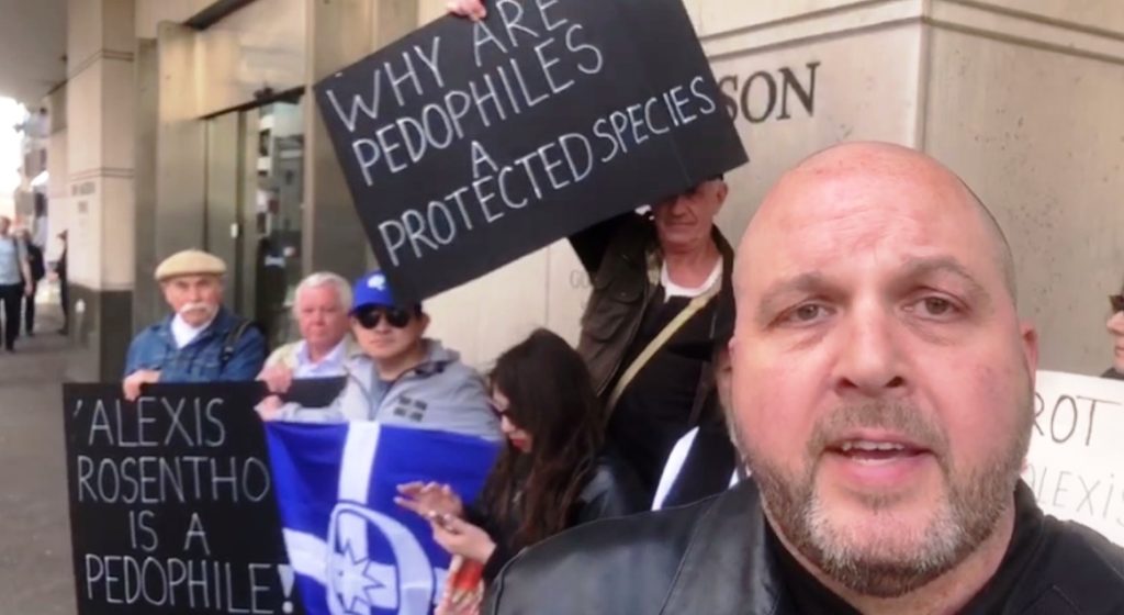 Alex Avenarius is Outside the Courthouse for the Sentencing of Paedophile Priest Alexis Rosentool