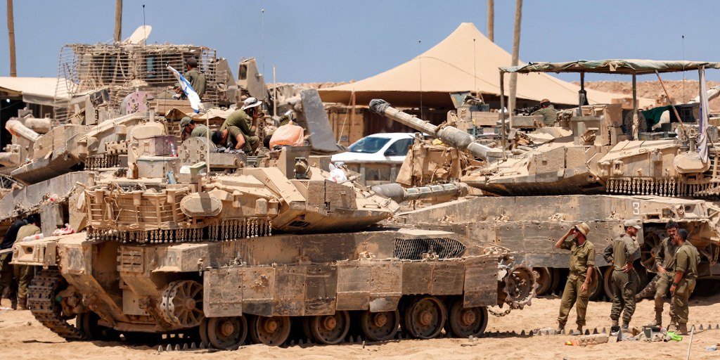 Satellite Images Show Israel Building up Forces for a Possible Ground Invasion of Gaza, Sources Say
