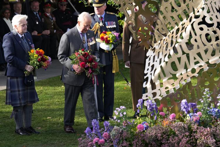 King Charles Lays Flowers at the UK’s First National LGBT Armed Forces Memorial to those Hit by the Military’s Former ‘Gay Ban’