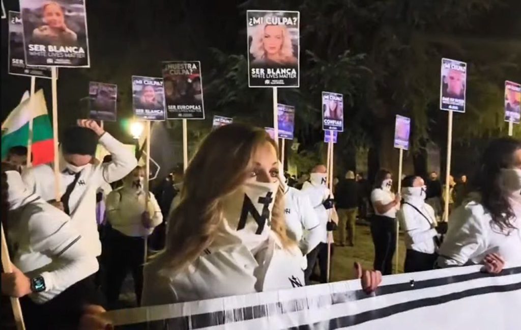 In Spain, the Far-right held a Rally. They Marched Through the Center of Madrid Calling for the Deportation of all Migrants from the Country