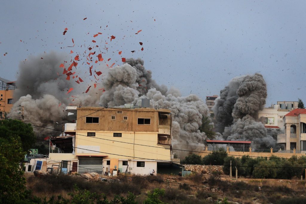 The Israeli Air Force is Carrying out Massive Airstrikes on the Infrastructure of the Hezbollah Group in Southern Lebanon