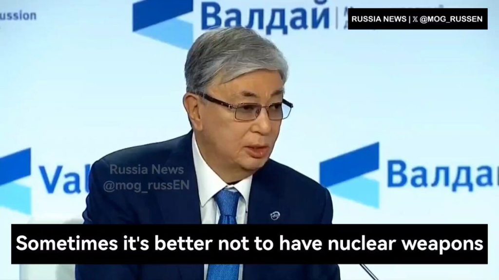 Kazakhstan’s President: “It’s Better not to have Nukes — Focus on the Economy and Global Harmony”