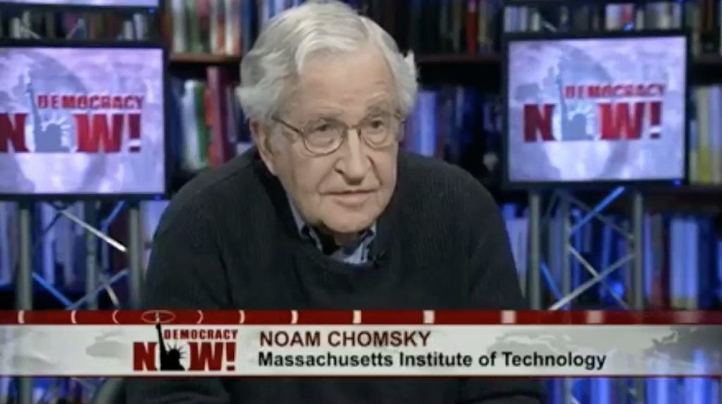 Noam Chomsky in 2015: “Iran Should be Imposing Sanctions on us, During the Past 60 Years, Not a Day has Passed Without the US Torturing the People of Iran”
