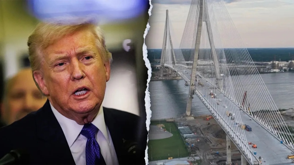 Trump Stated that he will Not Allow the Opening of the Bridge Between Ontario and Michigan until Canada Grants Washington Half Ownership of the Project