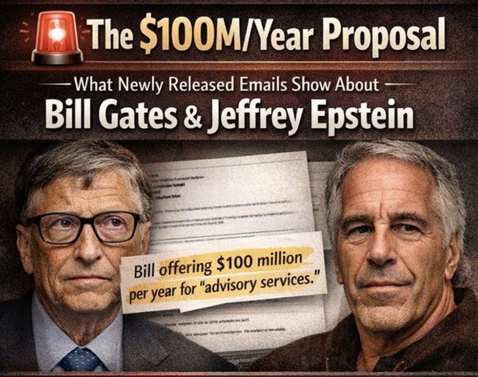 BREAKING: Email Describes $100M/Year Proposal to Epstein Attributed to Bill Gates