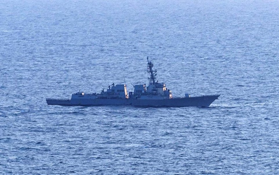 An Iranian-flagged Cargo Vessel Tried to Evade the U.S. Blockade after Leaving Bandar Abbas, Exiting the Strait of Hormuz, and Transiting Along the Iranian Coastline