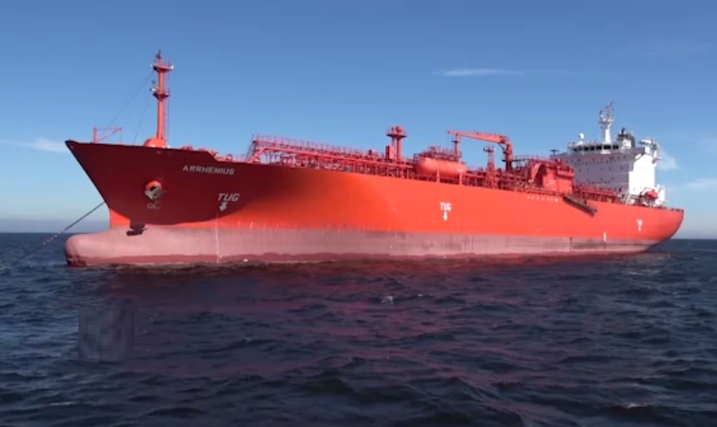 Magnetic Magnetic Mines With An Explosive Charge Of About 7kg Each Were Found On The Gas Carrier Arrhenius, Reports The FSB