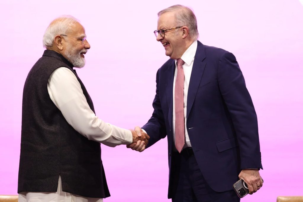 Australia will begin to Sell Uranium to India for Peaceful Purposes after Albanese and Modi Signed a Deal in Melbourne on Thursday Enacting an Agreement on Exports of the Material that was held up for Years Over Concerns about Weapons Use