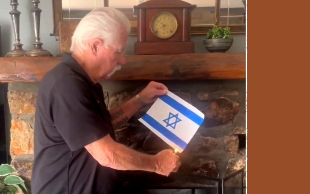 USS Liberty Survivor Phil Tourney Burns the Israeli Flag on July 4th and Endorses Thomas Massie for President in 2028